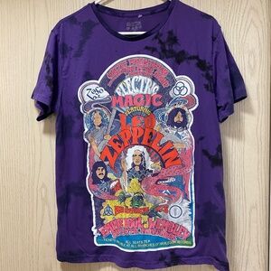 Led Zeppelin Purple  Size L Women’s Graphic T Shirt